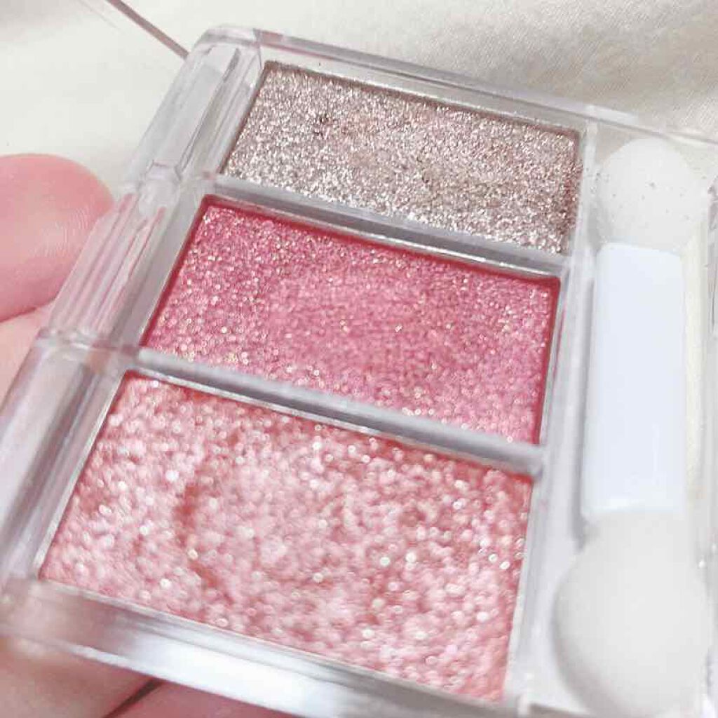 WHY NOT SPINNS 3色アイシャドウ/DAISO/アイシャドウパレットを使ったクチコミ(3枚目)