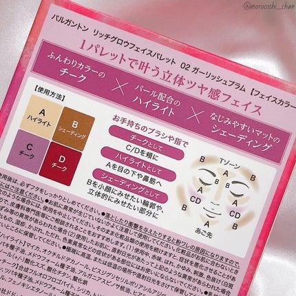 リッチグロウフェイスパレット/パルガントン/パウダーチークを使ったクチコミ(3枚目)