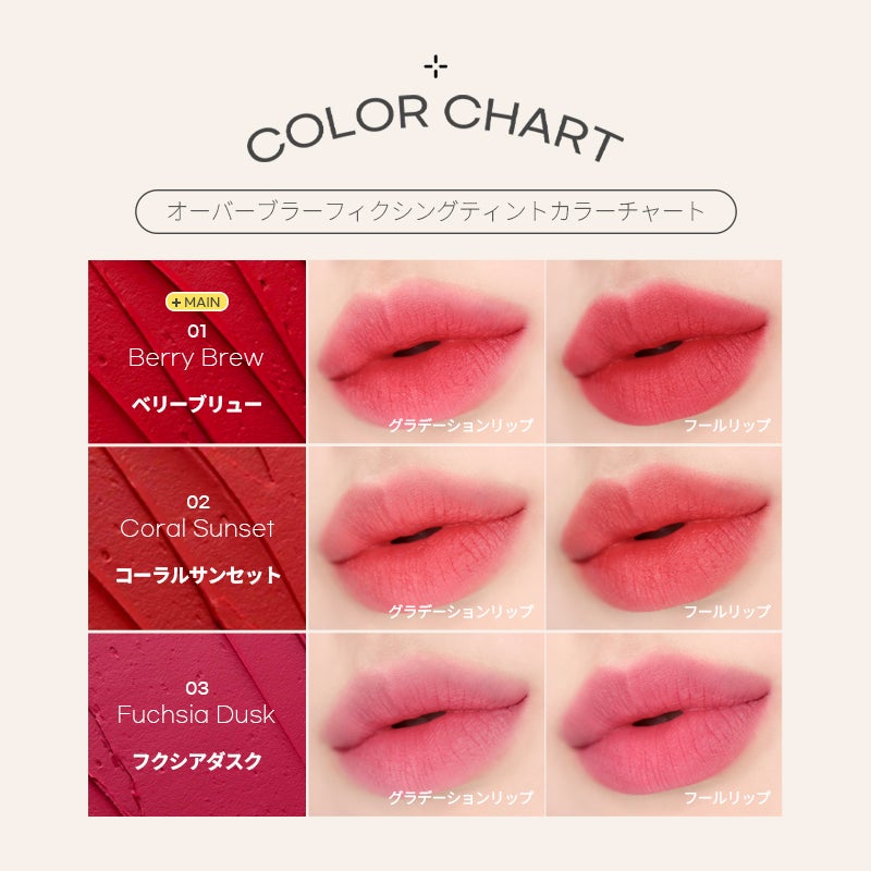 オーバーブラーフィクシングティント/LUNA/リップティントを使ったクチコミ(4枚目)