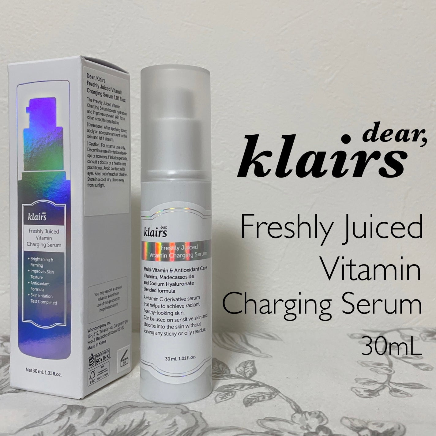 フレッシュリージュースドビタミンチャージングセラム(30ml)/Klairs/美容液を使ったクチコミ(1枚目)