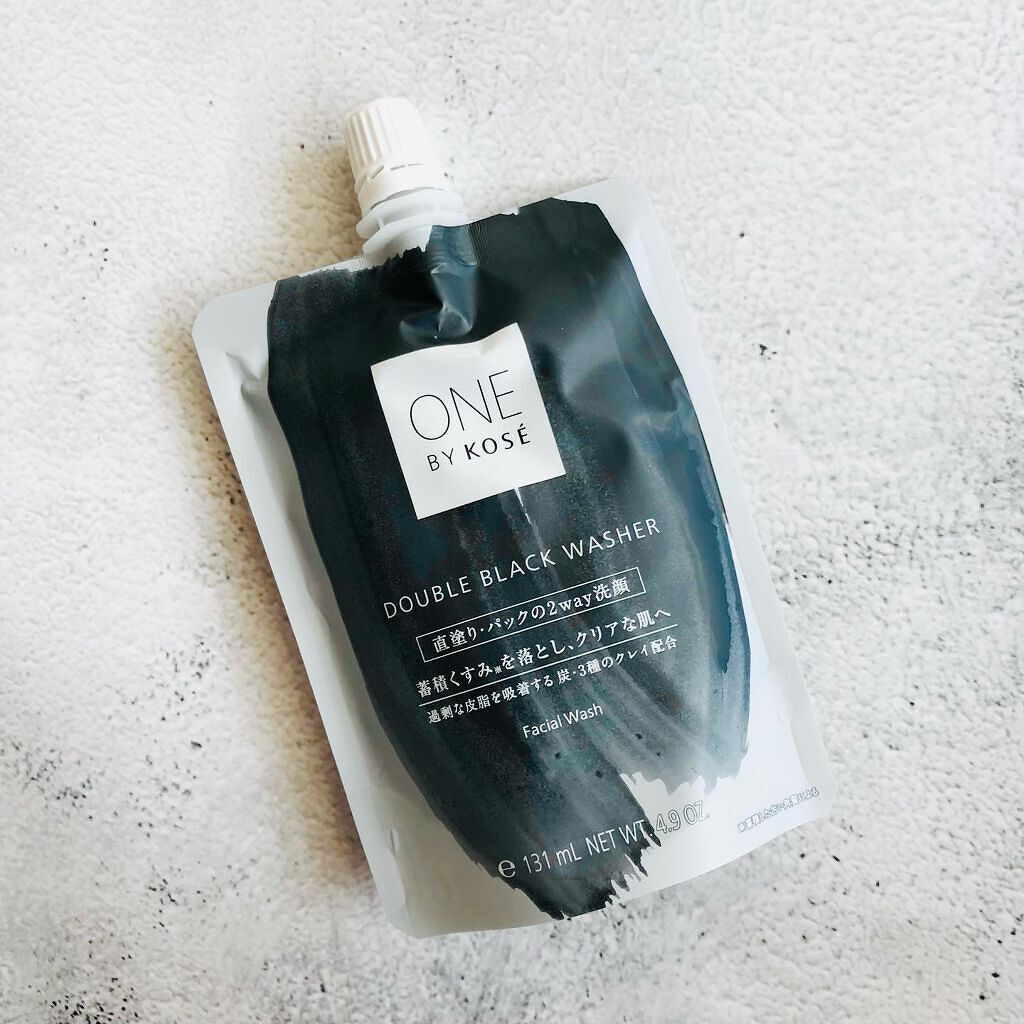ダブル ブラック ウォッシャー/ONE BY KOSE/その他洗顔料を使ったクチコミ(4枚目)