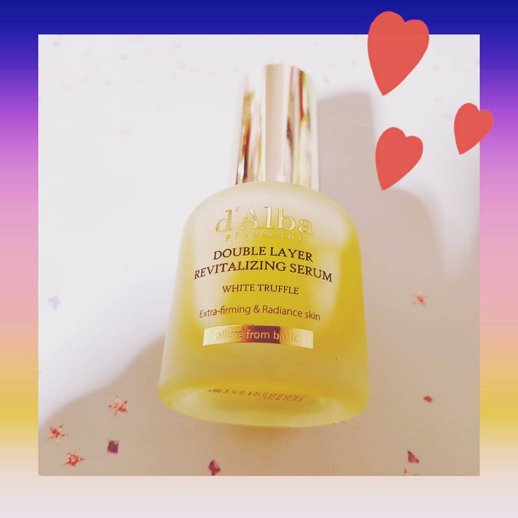 ホワイトトリュフダブルレイヤーリバイタライジングセラム/ダルバ/美容液を使ったクチコミ(1枚目)