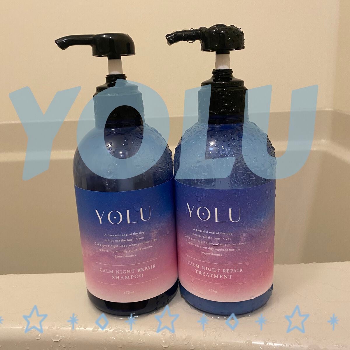 カームナイトリペアシャンプー/トリートメント/YOLU/市販シャンプーを使ったクチコミ(1枚目)