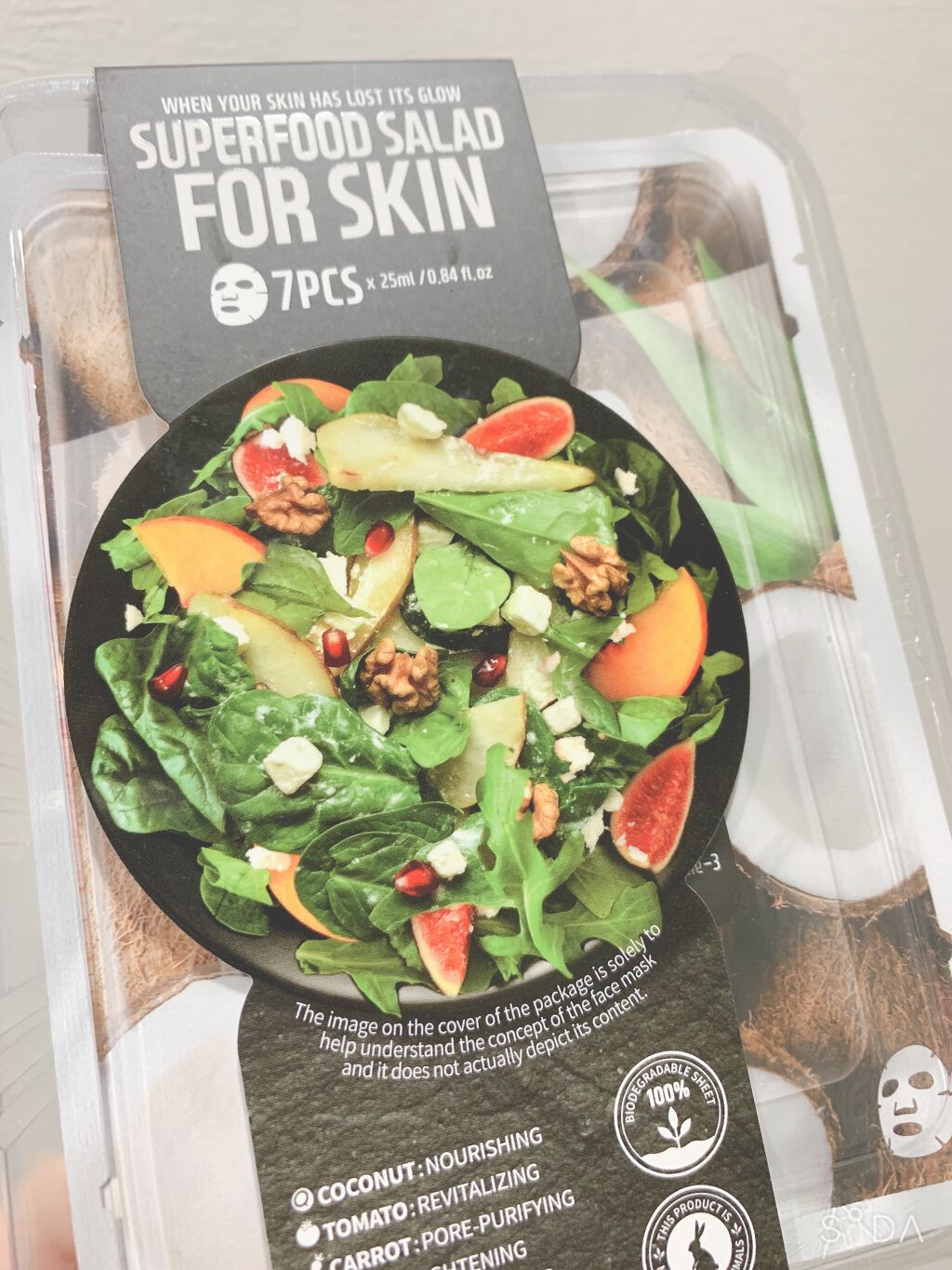 スーパーフードサラダ フォースキン フェイスマスクシート FARMSKIN