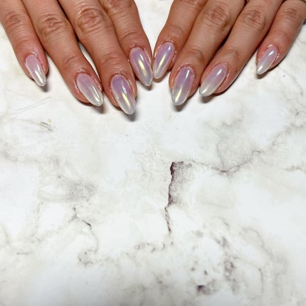 cst on LIPS 「#オーロラネイル#パールネイル#きれいめネイル#夏ネイル#ネイ..」(4枚目)