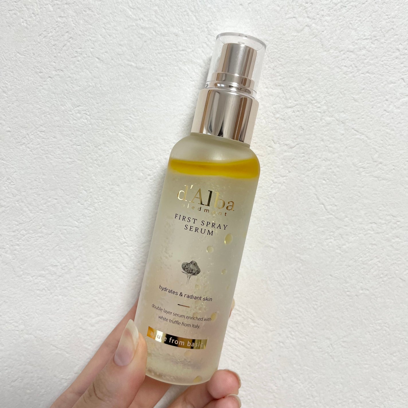 ダルバ ホワイトトリュフファーストスプレーセラム/ダルバ/ミスト状化粧水を使ったクチコミ(1枚目)