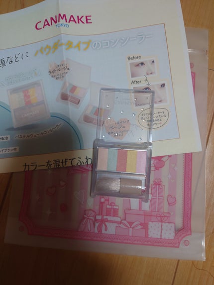 パステルヴェールコンシーラー/キャンメイク/パレットコンシーラーを使ったクチコミ(1枚目)