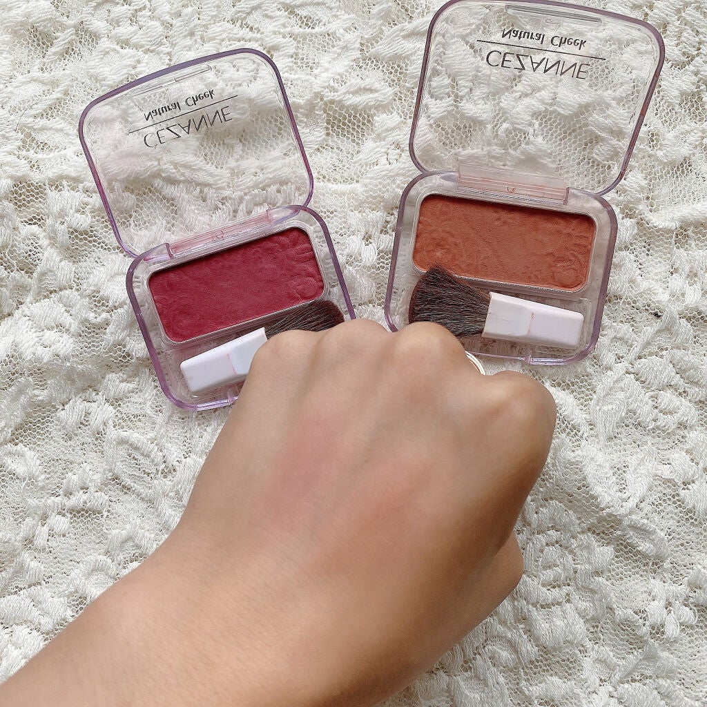 ナチュラル チークN/CEZANNE/パウダーチークを使ったクチコミ(5枚目)