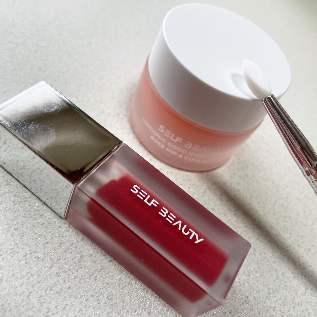 GLOSSY LIP TINT/SELF BEAUTY/口紅を使ったクチコミ(4枚目)
