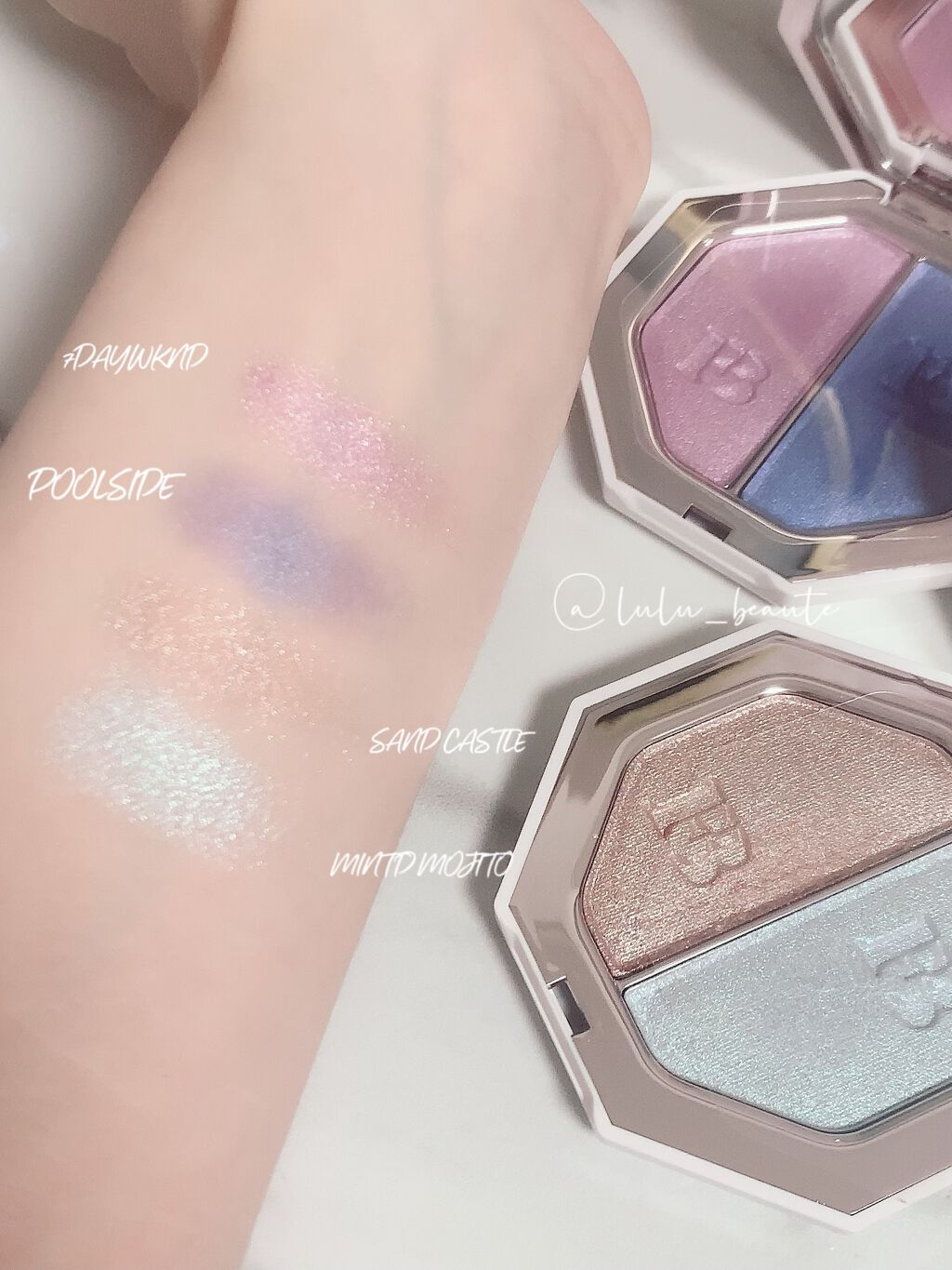 KILLAWATT FREESTYLE HIGHLIGHTER DUO/FENTY BEAUTY BY RIHANNA/パウダーハイライトを使ったクチコミ（2枚目）