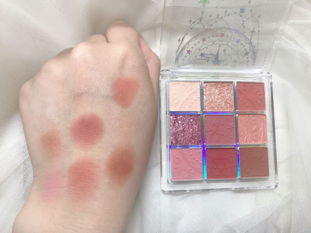 クォーツ 9色アイシャドウパレット(ドリームランドアイシャドウ)/ZEESEA/アイシャドウパレットを使ったクチコミ(3枚目)