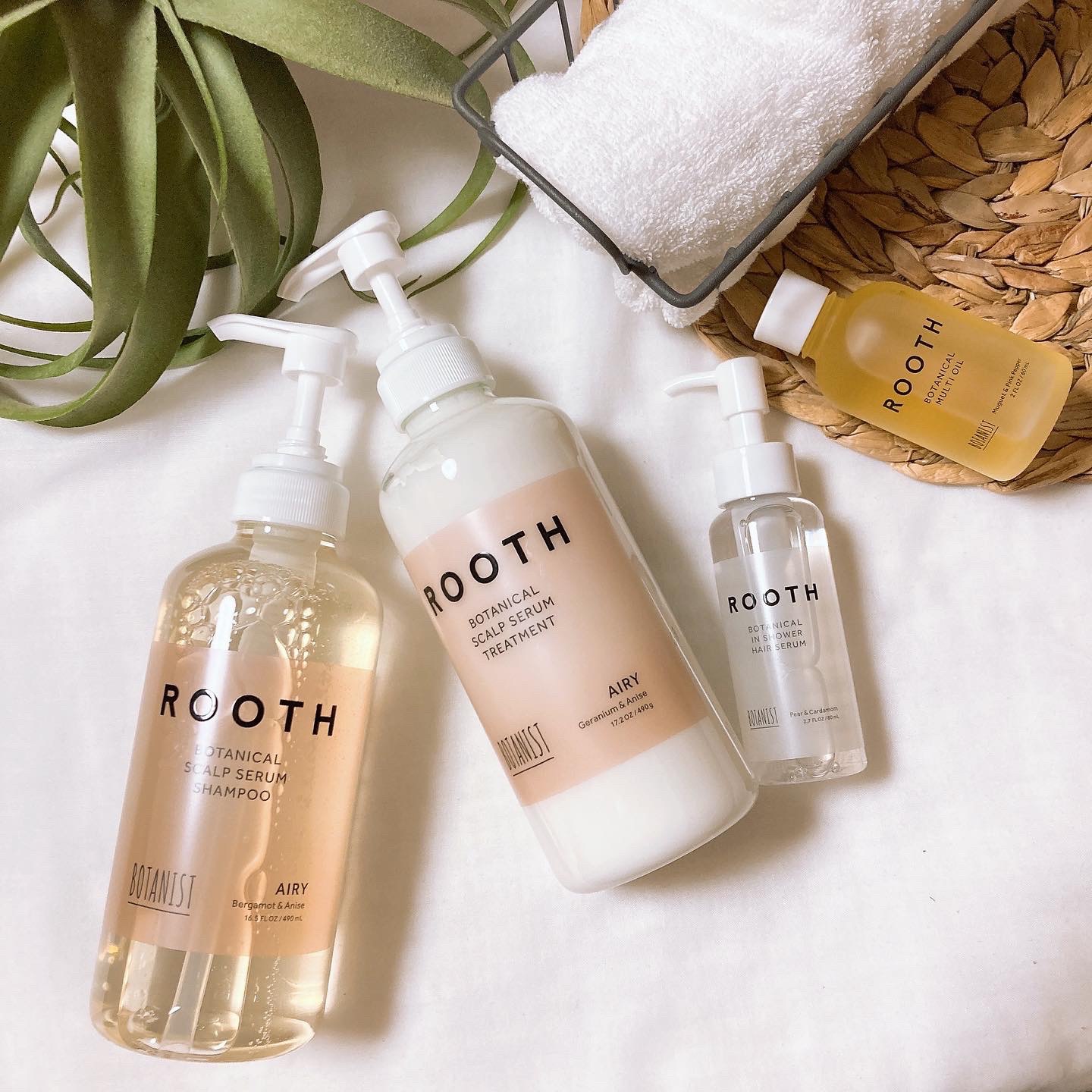 ルース ボタニカルスカルプセラム シャンプー・トリートメント（エアリー）/BOTANIST/市販シャンプーを使ったクチコミ（1枚目）
