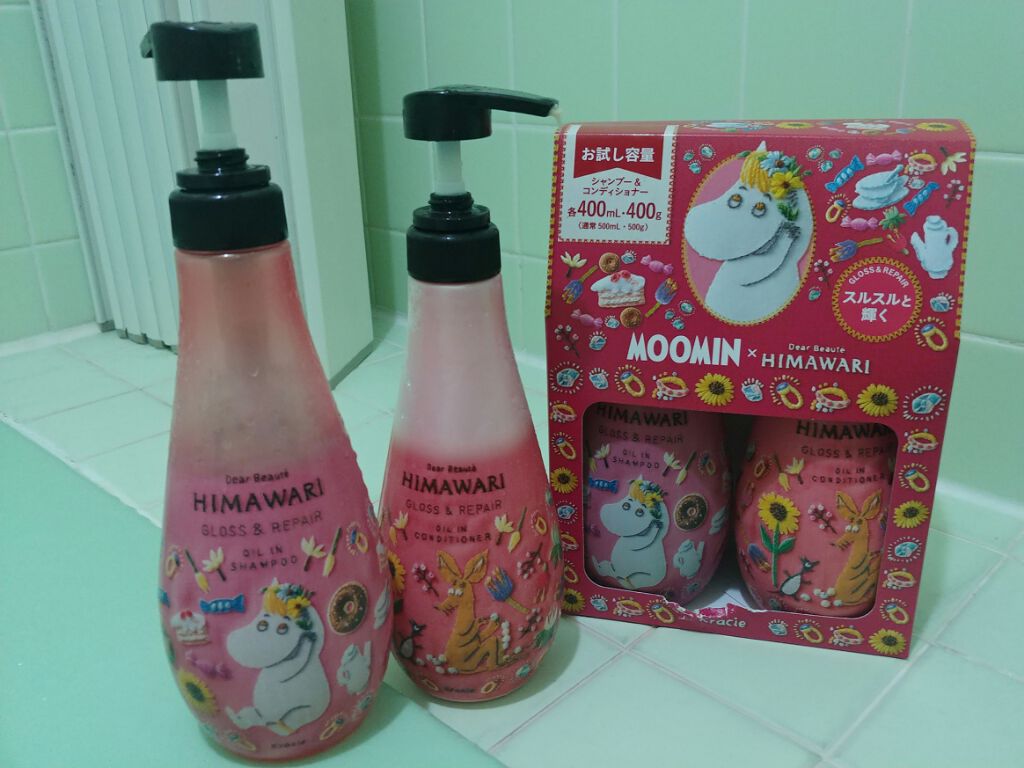 オイルインシャンプー／コンディショナー ムーミンデザイン(スカンジナビアの香り)/ディアボーテ/市販シャンプーを使ったクチコミ（1枚目）