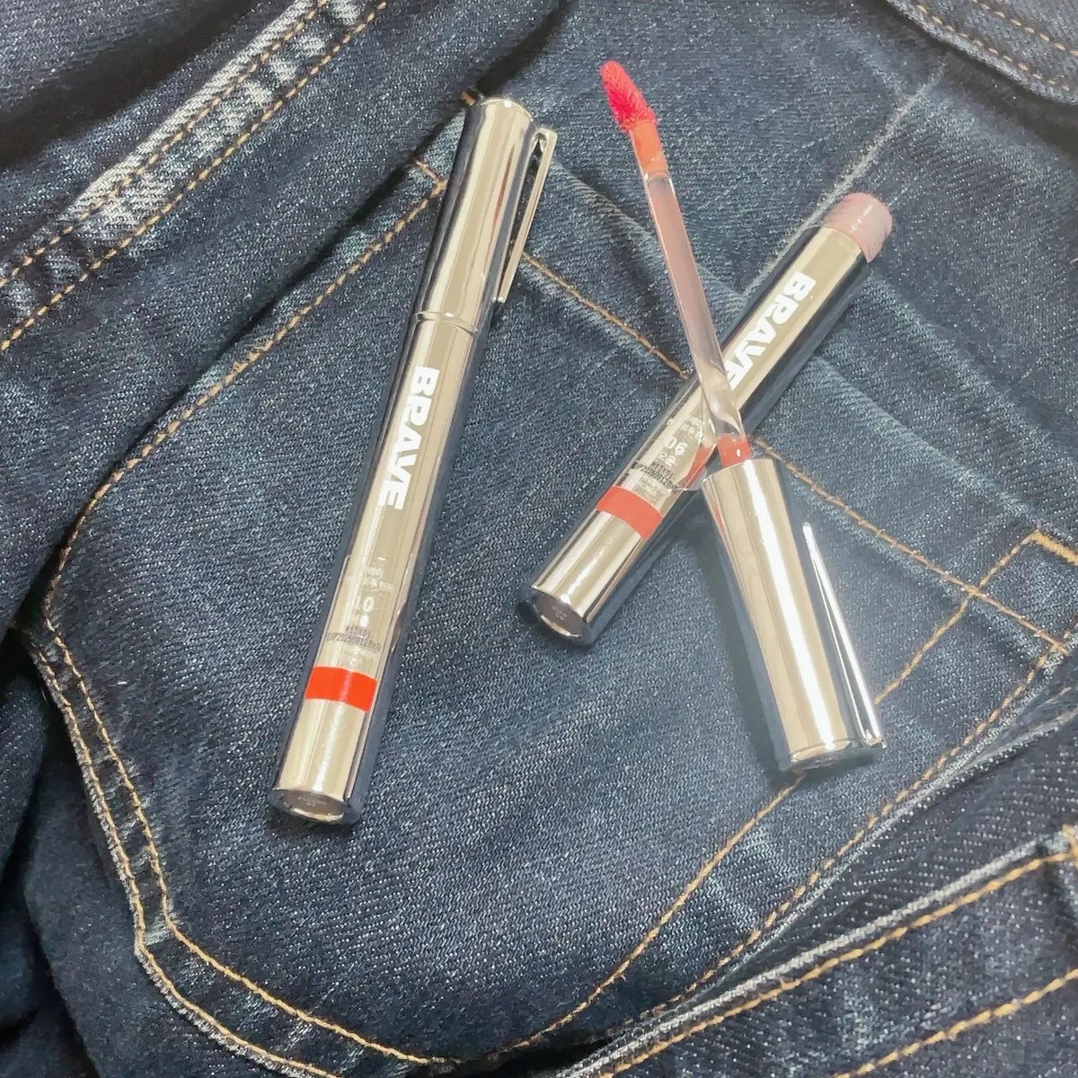 THIN GLOW TINT 04 キャリア(CAREER)/BRAYE/口紅を使ったクチコミ（2枚目）