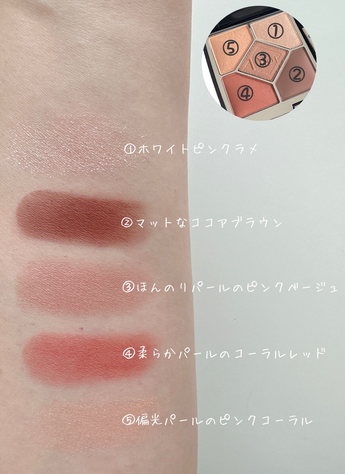 【旧】サンク クルール クチュール/Dior/アイシャドウパレットを使ったクチコミ(2枚目)