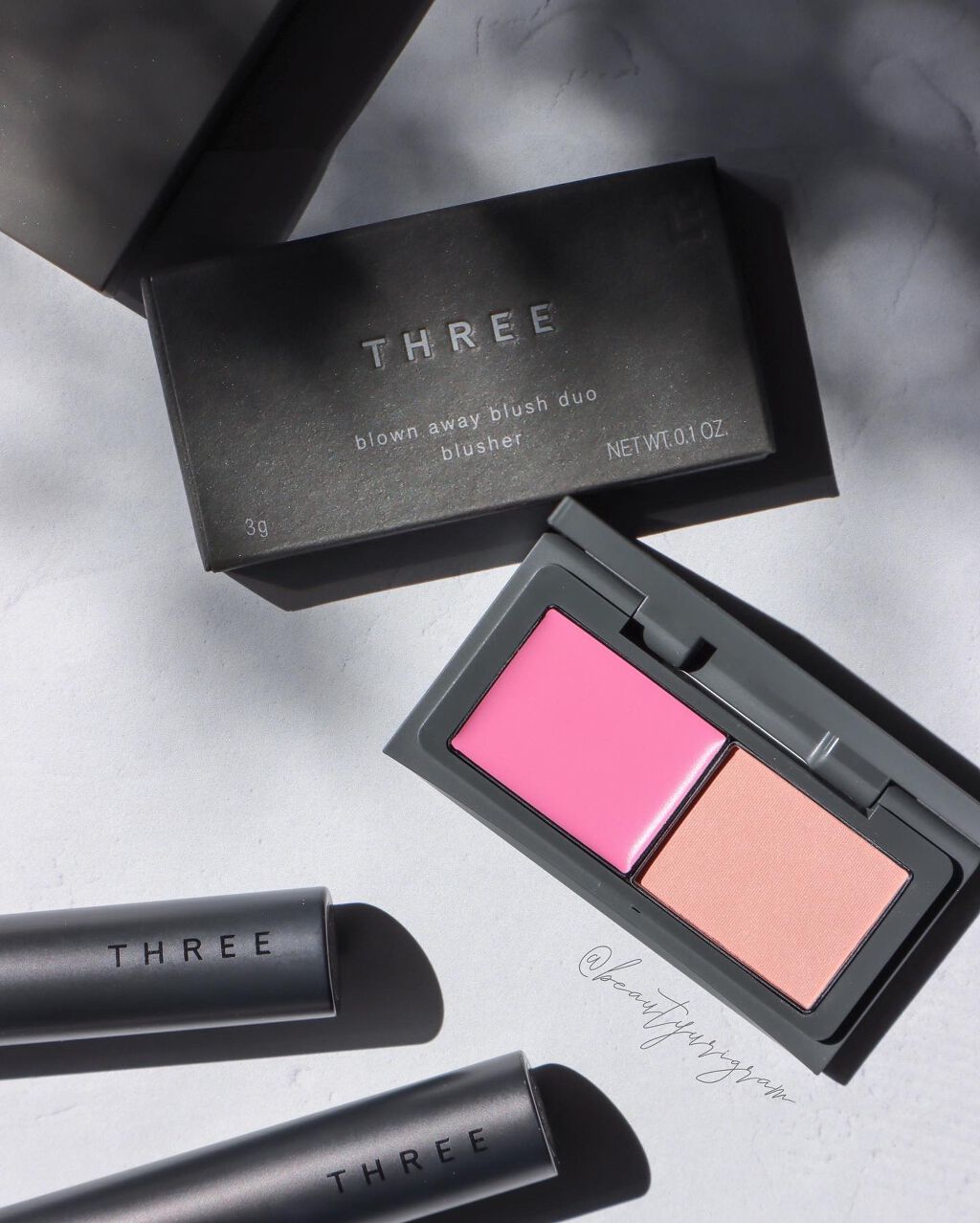 ブロウンアウェイ ブラッシュデュオ/THREE/ジェル・クリームチークを使ったクチコミ(1枚目)