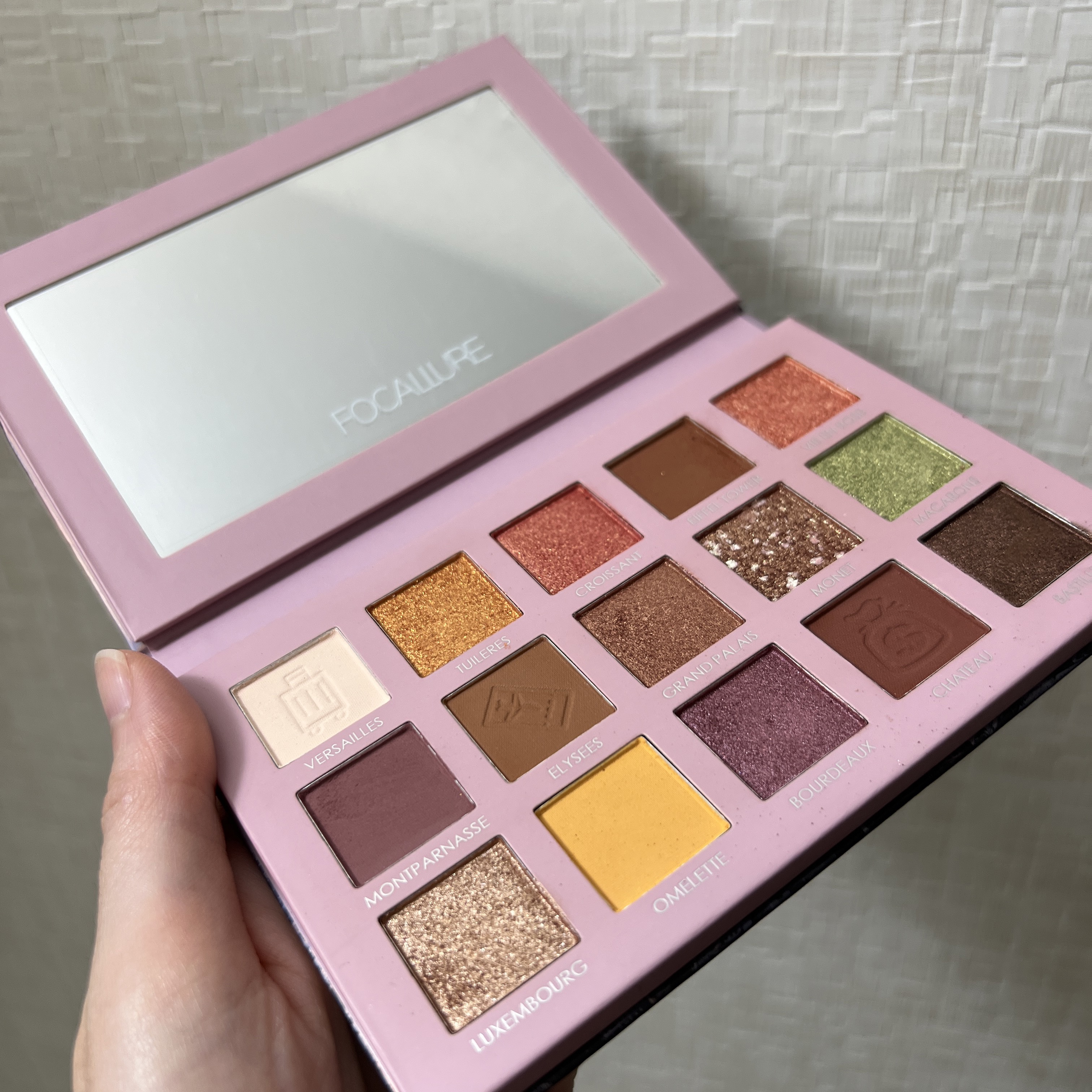 GO TRAVEL 15色アイシャドウパレット 01 パリ(hi Paris)/FOCALLURE/アイシャドウパレットを使ったクチコミ（1枚目）