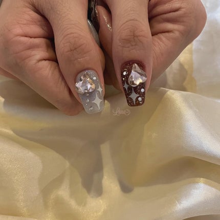 Iuna. Mizuki on LIPS 「.色違いも可愛い🐋🤎#nail#nailstagram#gel..」(3枚目)