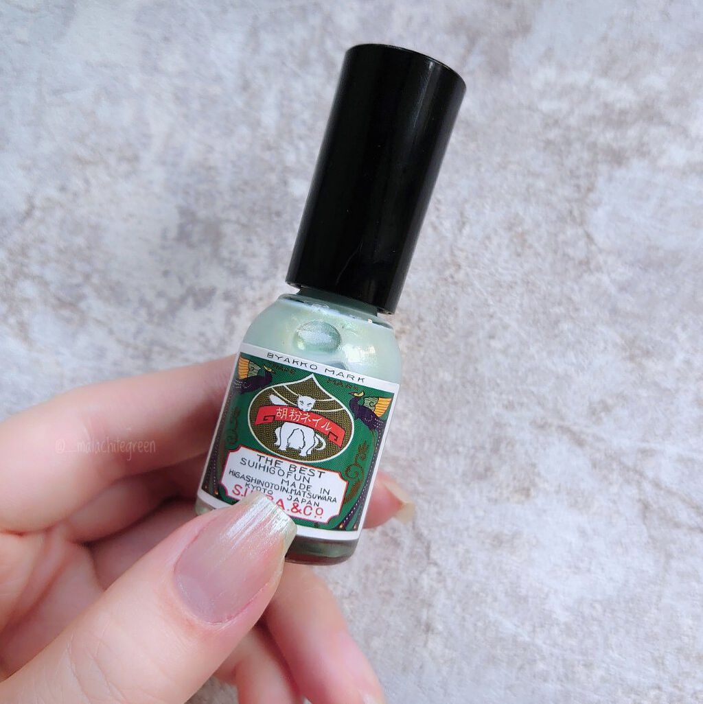 胡粉ネイル きららシリーズ 青口雲母（あおくちうんも）/上羽絵惣/マニキュアを使ったクチコミ（2枚目）