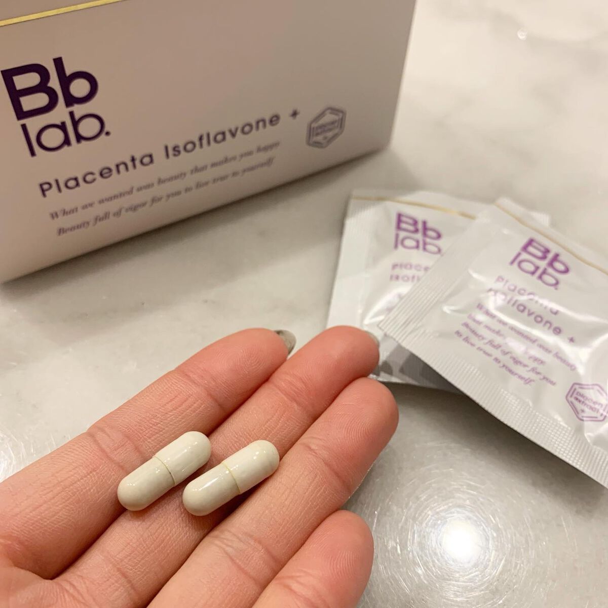 プラセンタ イソフラボン+/Bb lab./美容サプリメントを使ったクチコミ(3枚目)