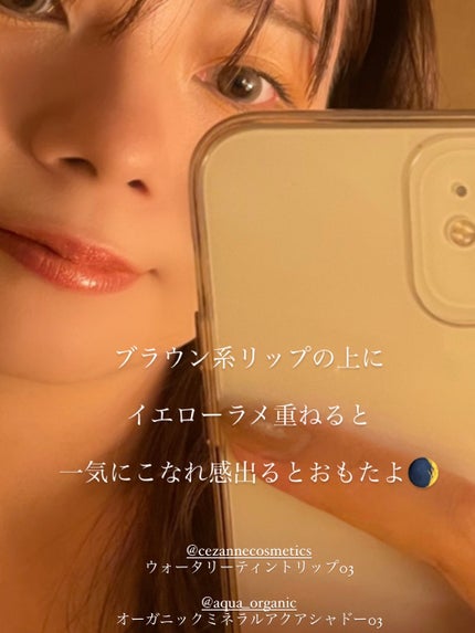 オーガニックミネラルアクアシャドー/アクア・アクア/リキッドアイシャドウを使ったクチコミ(2枚目)