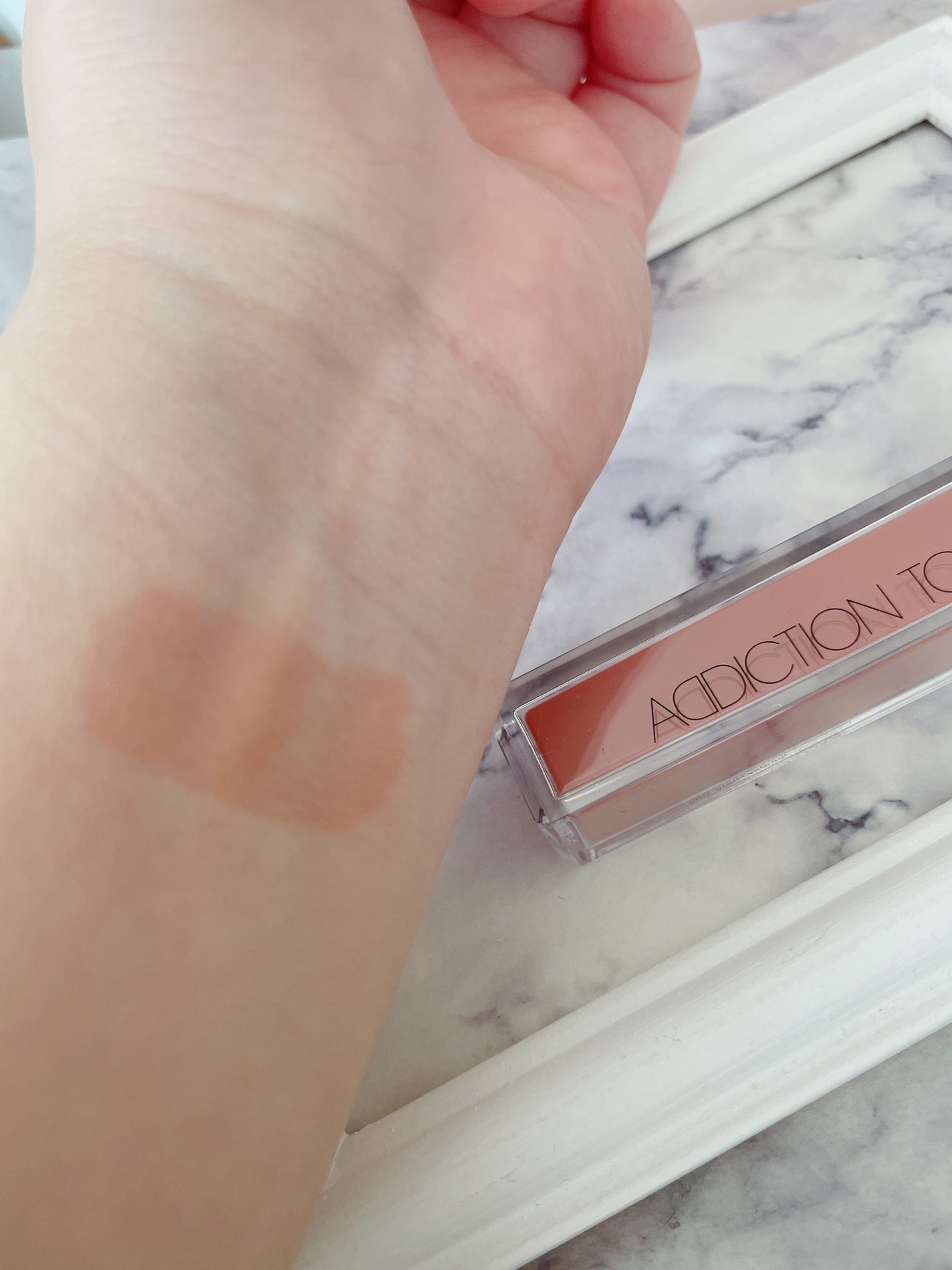 ルージュ ピュールクチュール ヴェルニ ウォーターステイン/YVES SAINT LAURENT BEAUTE/口紅を使ったクチコミ(3枚目)