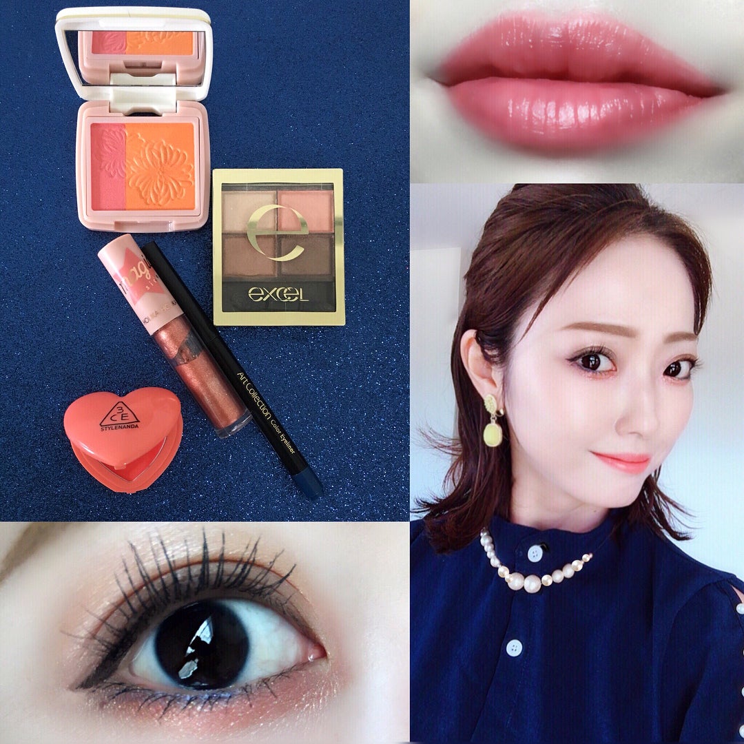 mari_loves_beauty on LIPS 「コーラル×オレンジメイク💄..【eyemakeup使用コスメ】..」(1枚目)