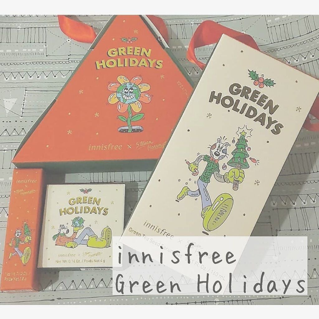 グリーンティ―シード セラム N スペシャルセット 2021 Green Holidays Edition/innisfree/スキンケアキットを使ったクチコミ(2枚目)