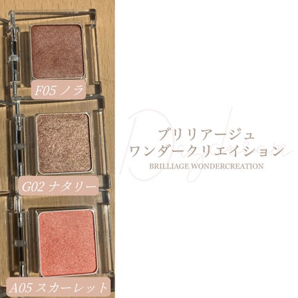 ワンダークリエイション G02-ナタリー/ブリリアージュ/単色アイシャドウを使ったクチコミ(2枚目)
