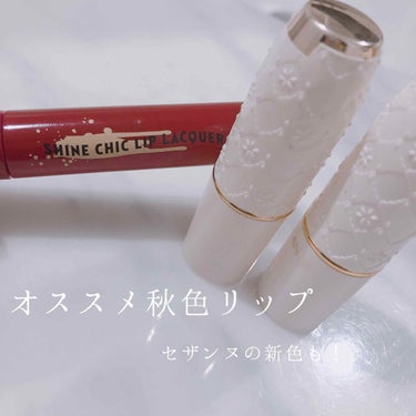 今回は！

秋におすすめのリップを3本ご紹介します！

CEZANNE
ラスティングリップカラーN
407と504

ETUDE HOUSE
シャインシックリップラッカー
RD303

CEZANNEの