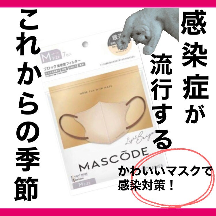 3D不織布マスク/MASCODE/マスクを使ったクチコミ(1枚目)