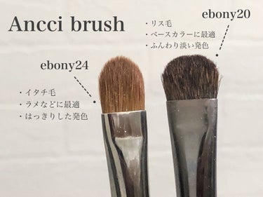 Ebony 24/Ancci brush/メイクブラシを使ったクチコミ（3枚目）