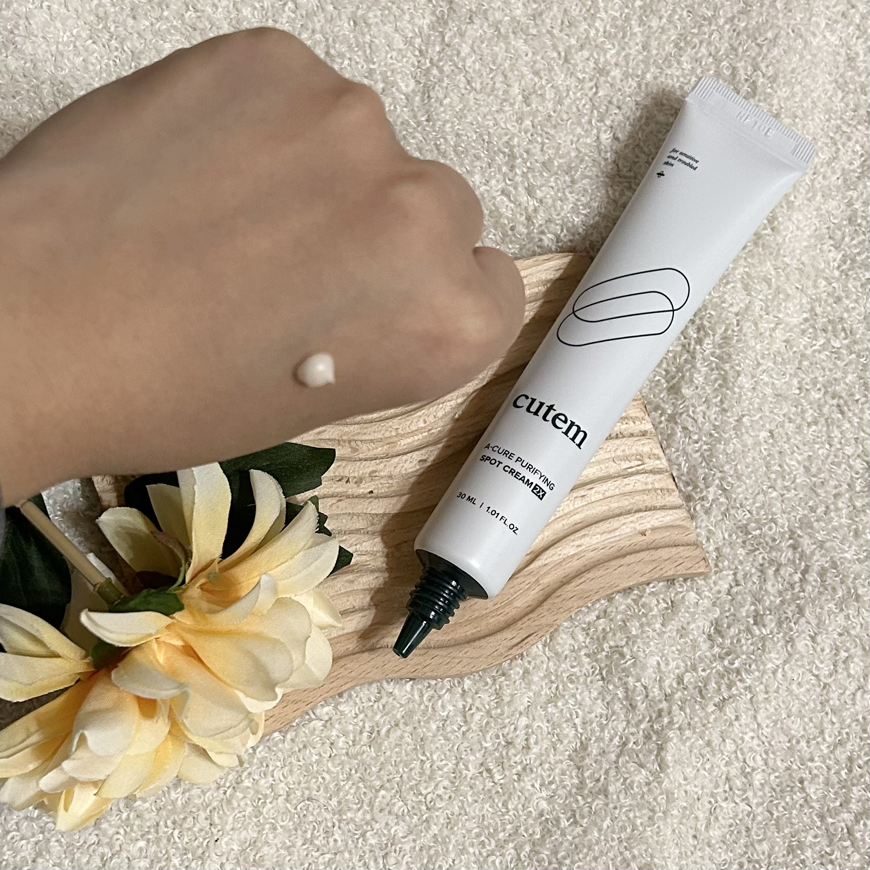 エーキュアピュリファイングスポットクリームツーエックス/cutem/フェイスクリームを使ったクチコミ（2枚目）