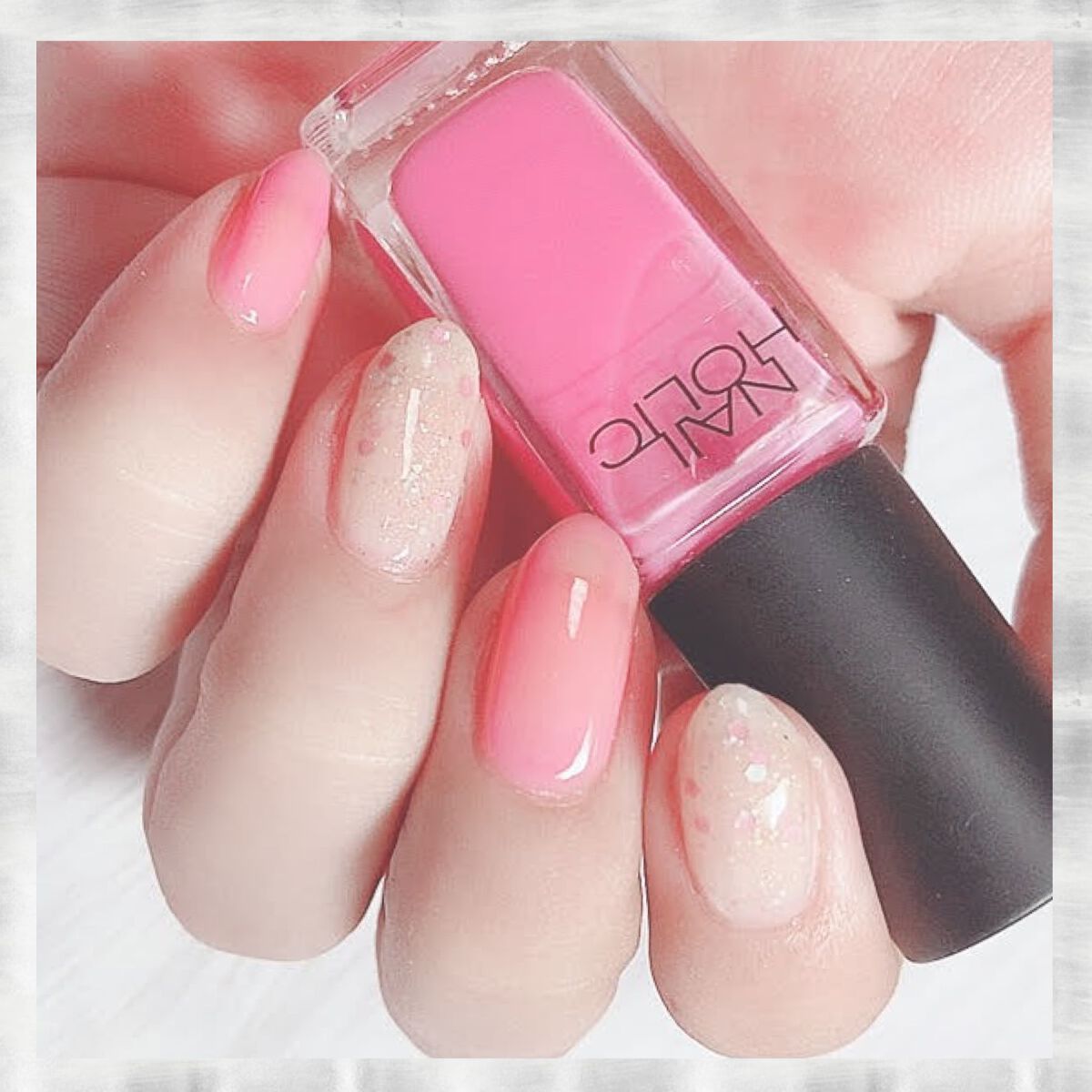 ネイルホリック Milky color PK822/ネイルホリック/マニキュアを使ったクチコミ（2枚目）