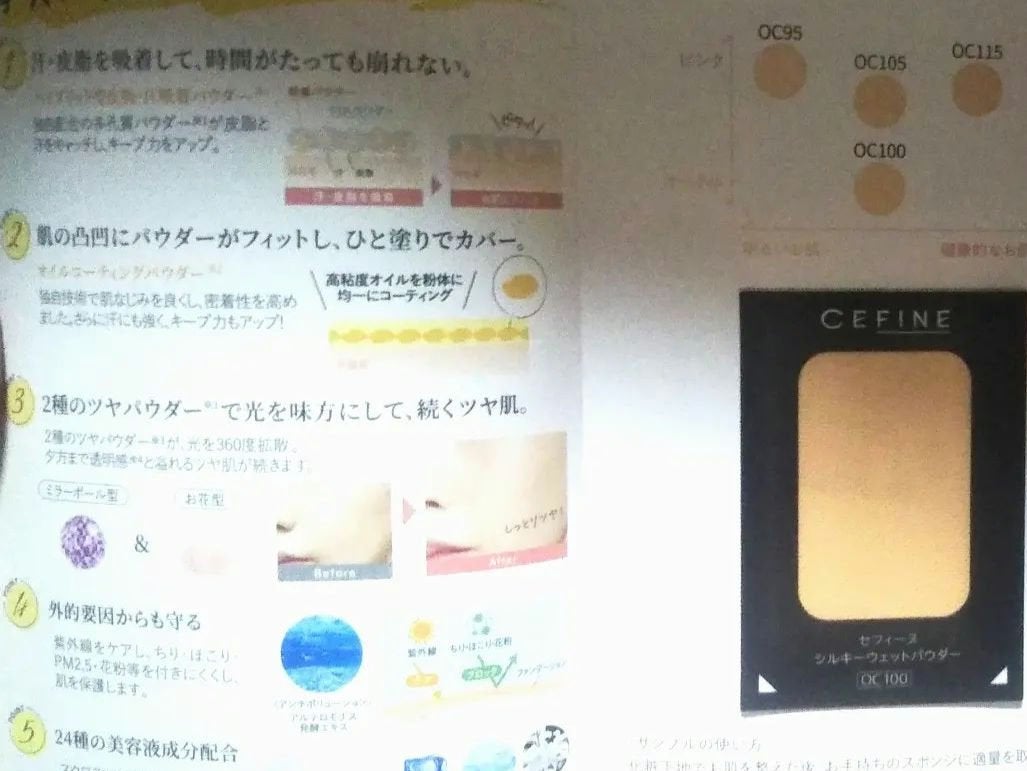 Mona on LIPS 「セフィーヌシルキーウェットパウダーOC100<ファンデーション..」(3枚目)