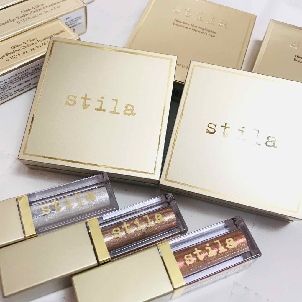 グリッター&グロウ リキッドアイシャドウ/stila/グリッターを使ったクチコミ(1枚目)