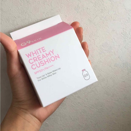 WHITE CREAMY CUSHION(ウユファンデ)/G9SKIN/化粧下地を使ったクチコミ(4枚目)
