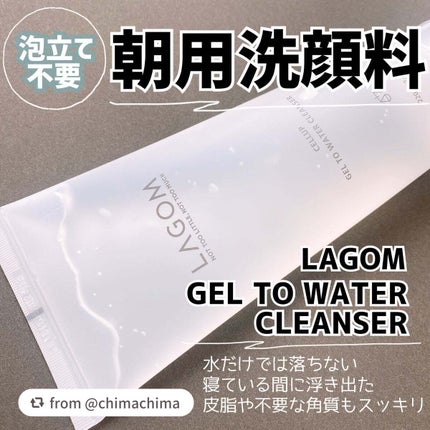 ラゴム ジェルトゥウォーター クレンザー(朝用洗顔)/LAGOM /その他洗顔料を使ったクチコミ(1枚目)