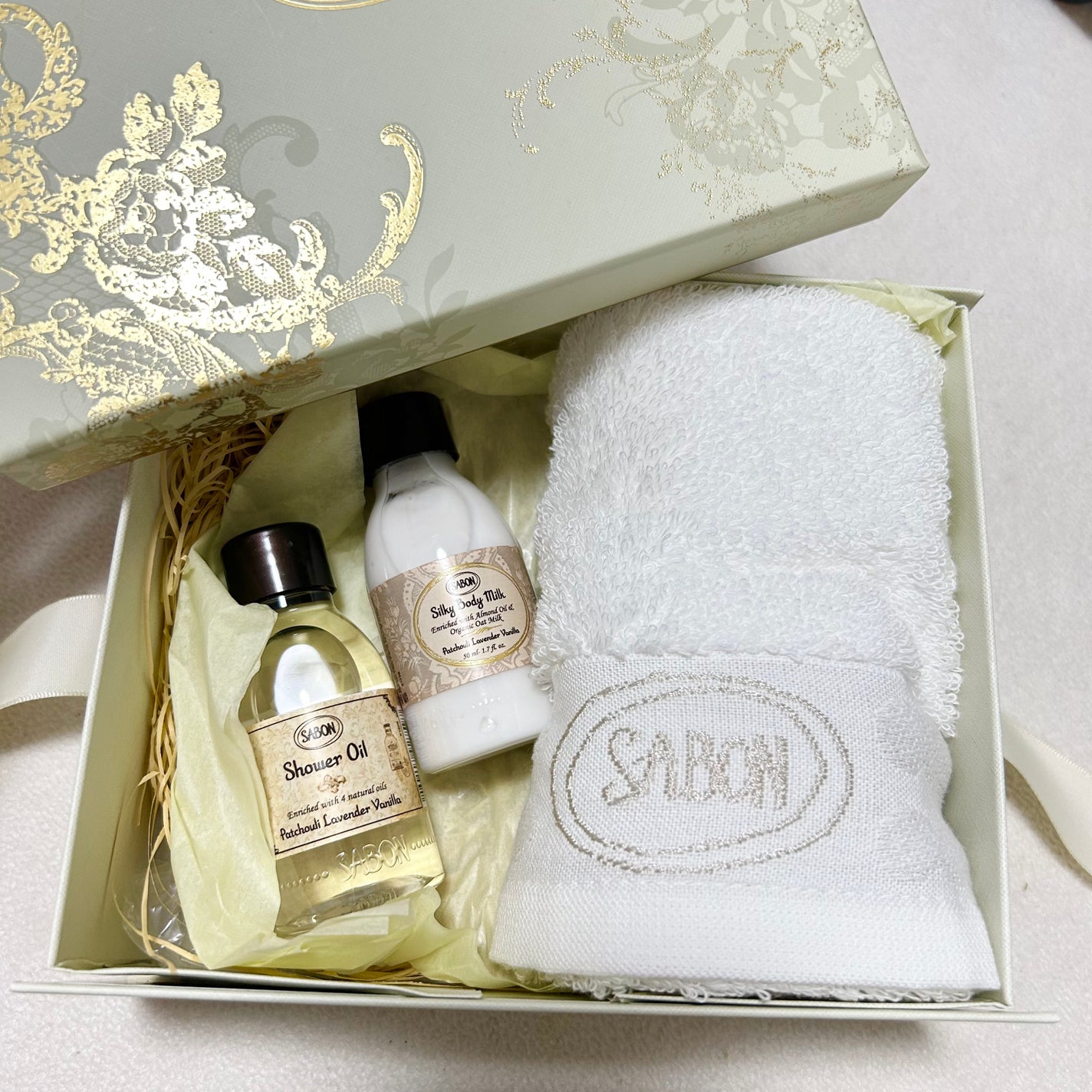 シャワーオイル パチュリ・ラベンダー・バニラ/SABON/ボディソープを使ったクチコミ(1枚目)