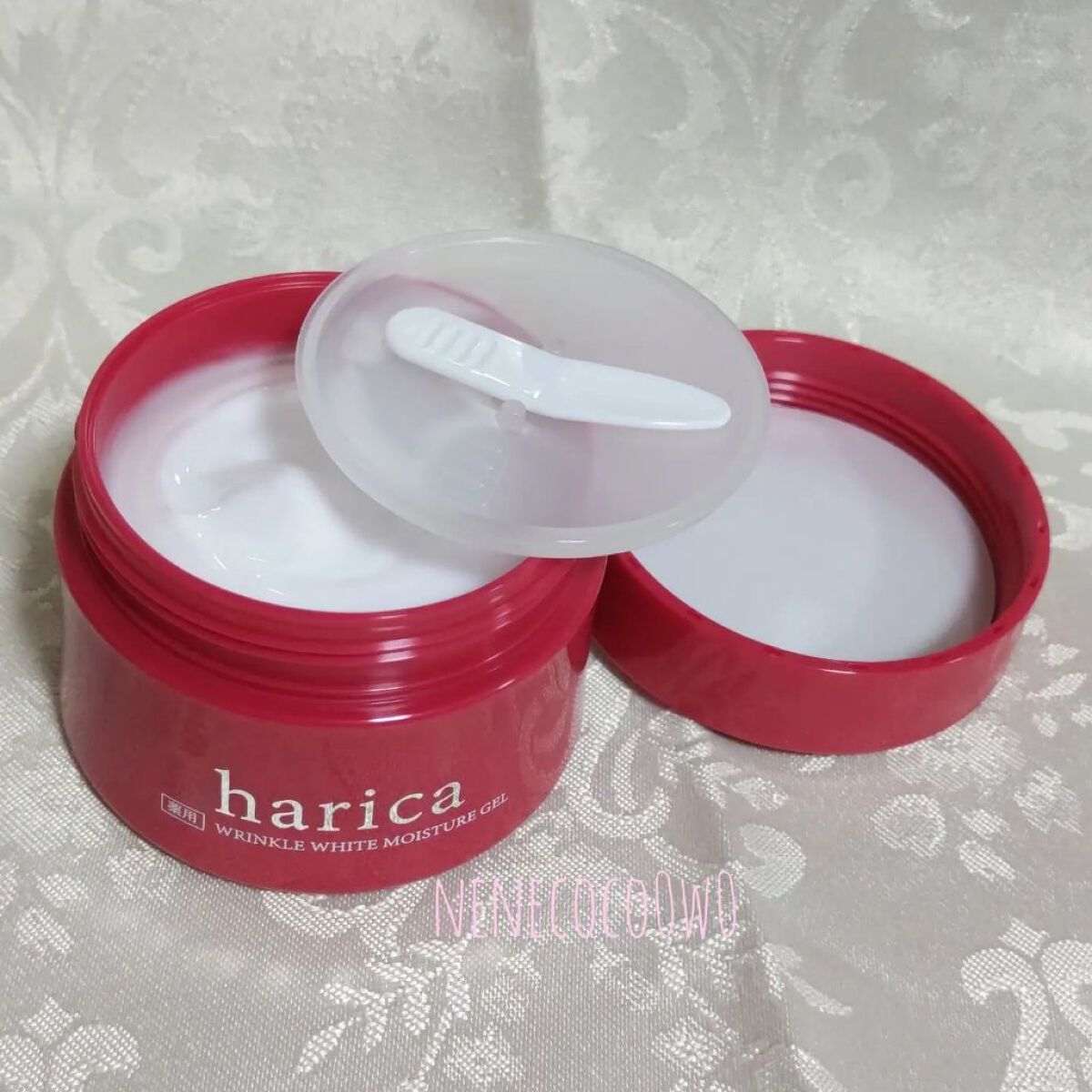 薬用リンクルホワイトモイスチャージェル/harica/オールインワン化粧品を使ったクチコミ（2枚目）