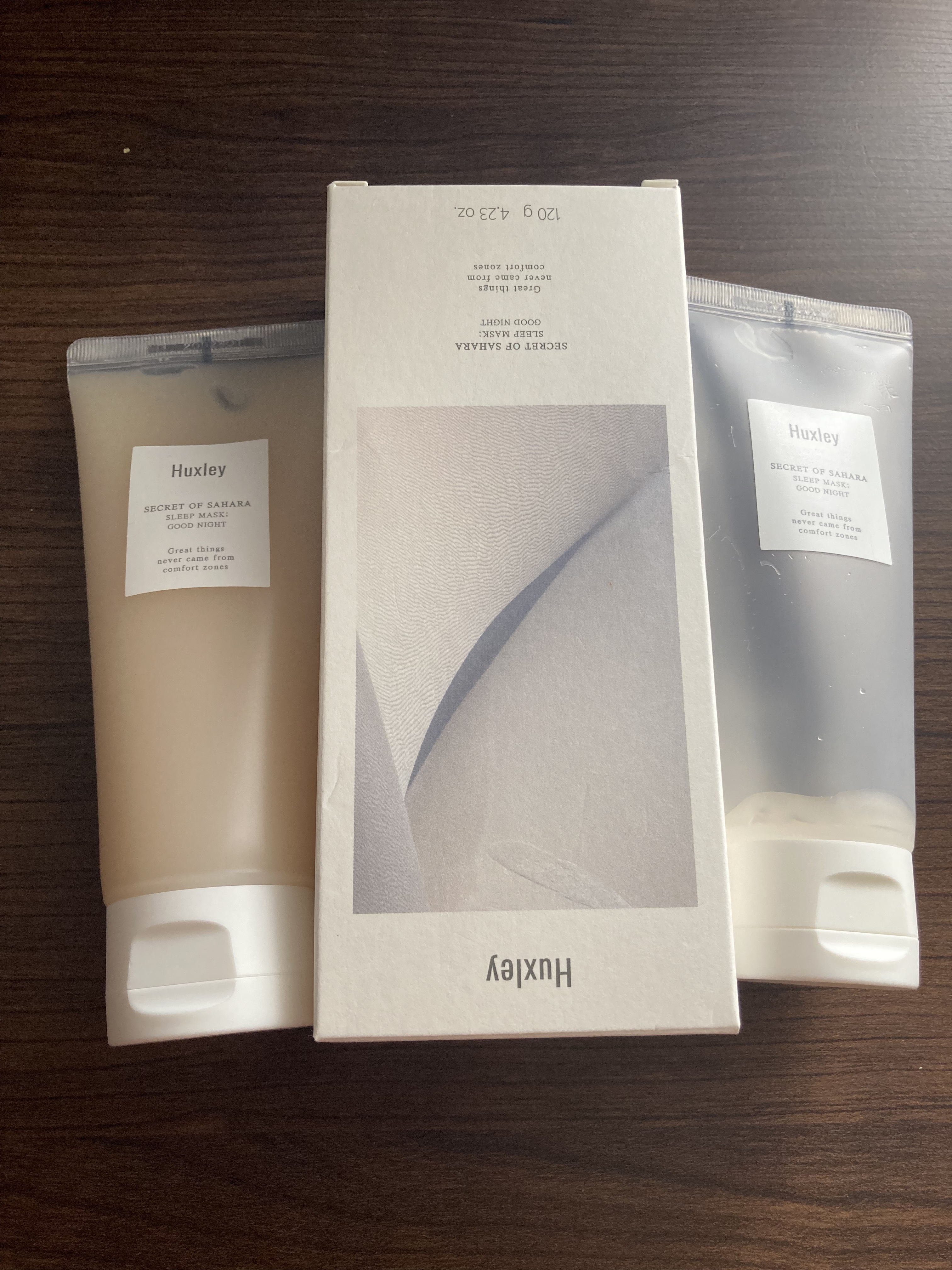 スリープマスク；グッドナイト/Huxley/洗い流すパック・マスクを使ったクチコミ（1枚目）