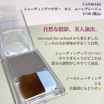 シェーディングパウダー/キャンメイク/シェーディングを使ったクチコミ(4枚目)