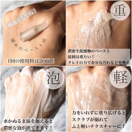 スクラビング マッド ウォッシュ/KANEBO/洗顔フォームを使ったクチコミ(2枚目)