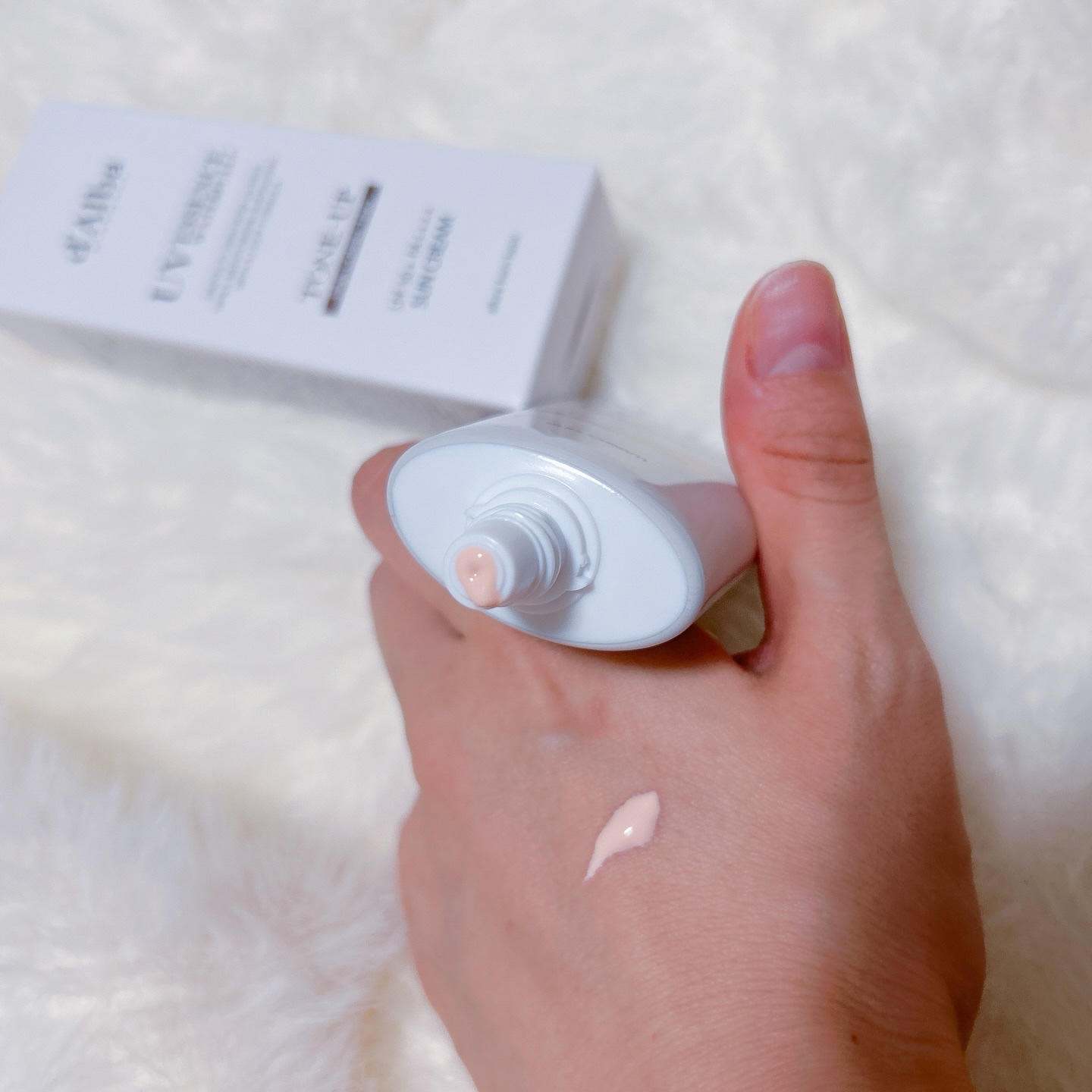 ウォータフルトーンアップサンクリーム/ダルバ/日焼け止めクリームを使ったクチコミ（3枚目）