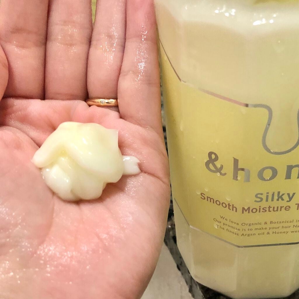 シルキー スムースモイスチャー シャンプー 1.0/ヘアトリートメント 2.0/&honey/市販シャンプーを使ったクチコミ(5枚目)