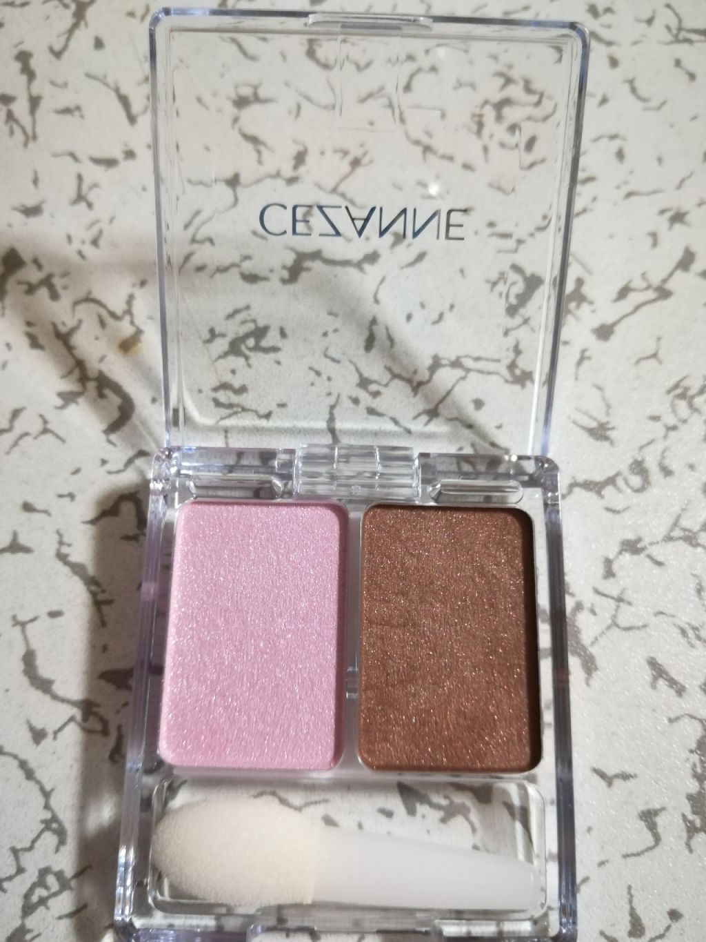 ツーカラー アイシャドウ ラメシリーズ/CEZANNE/アイシャドウパレットを使ったクチコミ（3枚目）