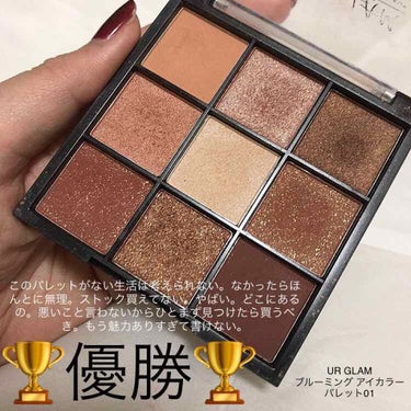 UR GLAM　BLOOMING EYE COLOR PALETTE/U R GLAM/パウダーアイシャドウを使ったクチコミ（2枚目）