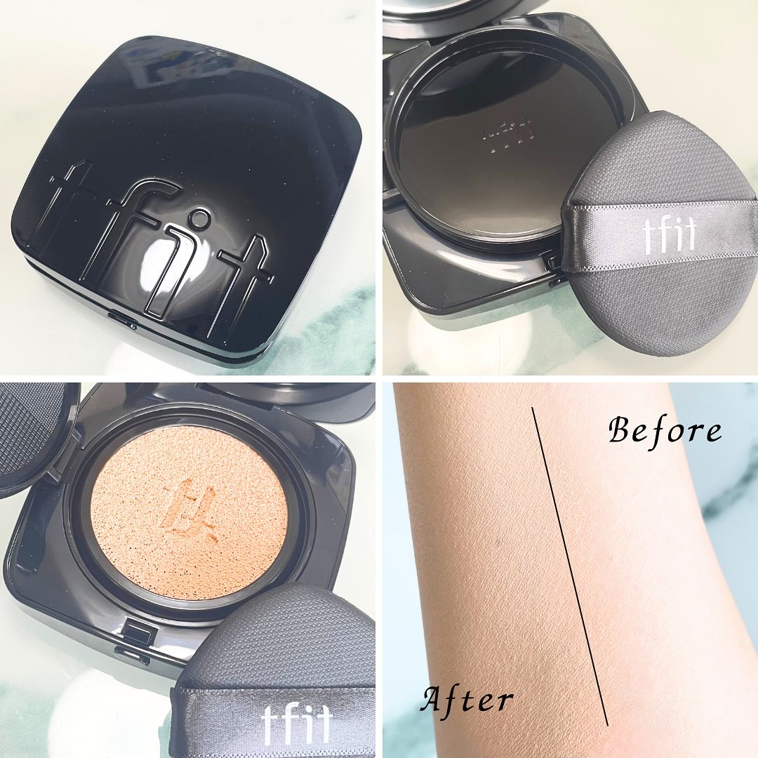 レイヤリングフィット グロークッションEX/TFIT/クッションファンデーションを使ったクチコミ（2枚目）