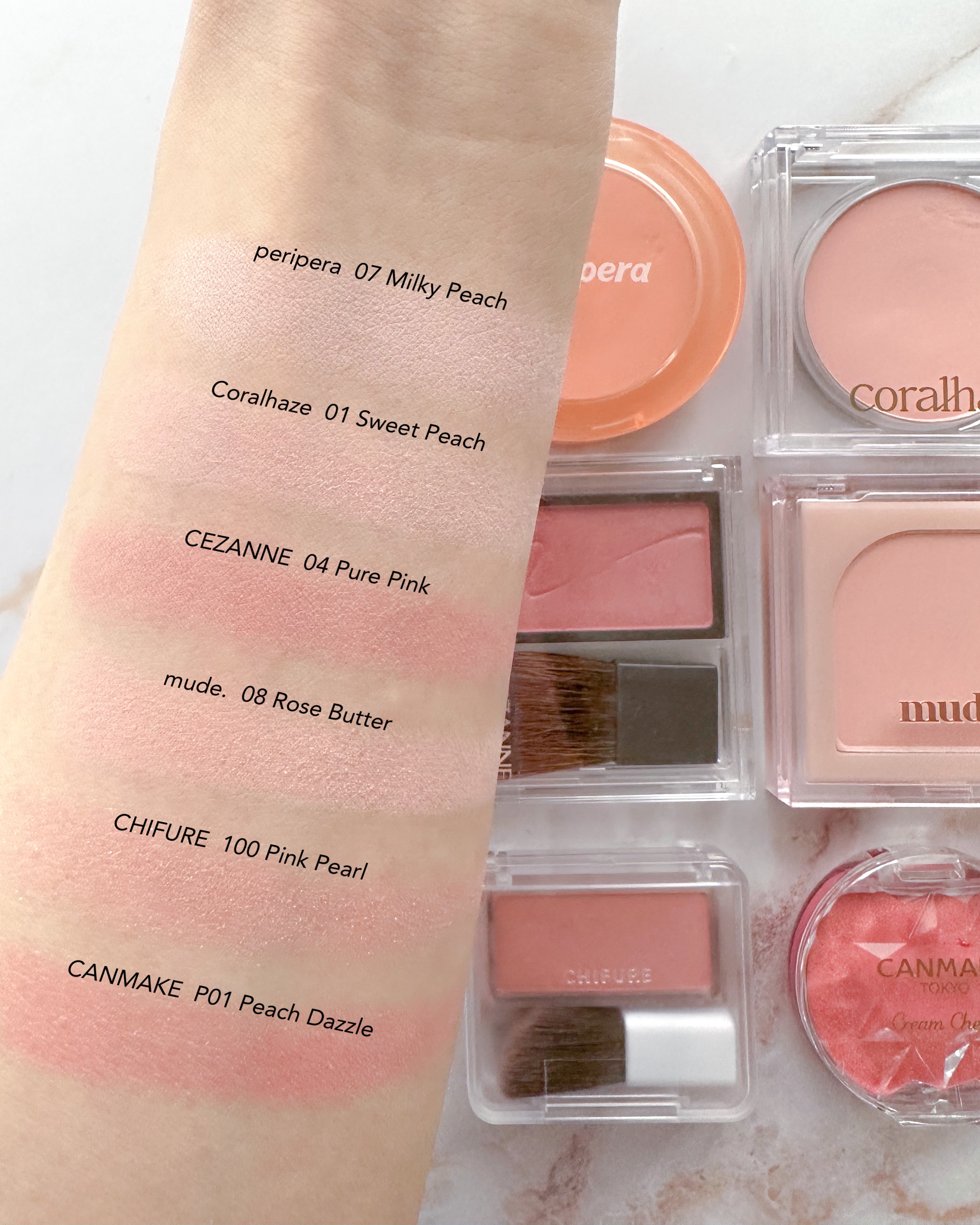 ソフトブラーチーク/Coralhaze/パウダーチークを使ったクチコミ（2枚目）