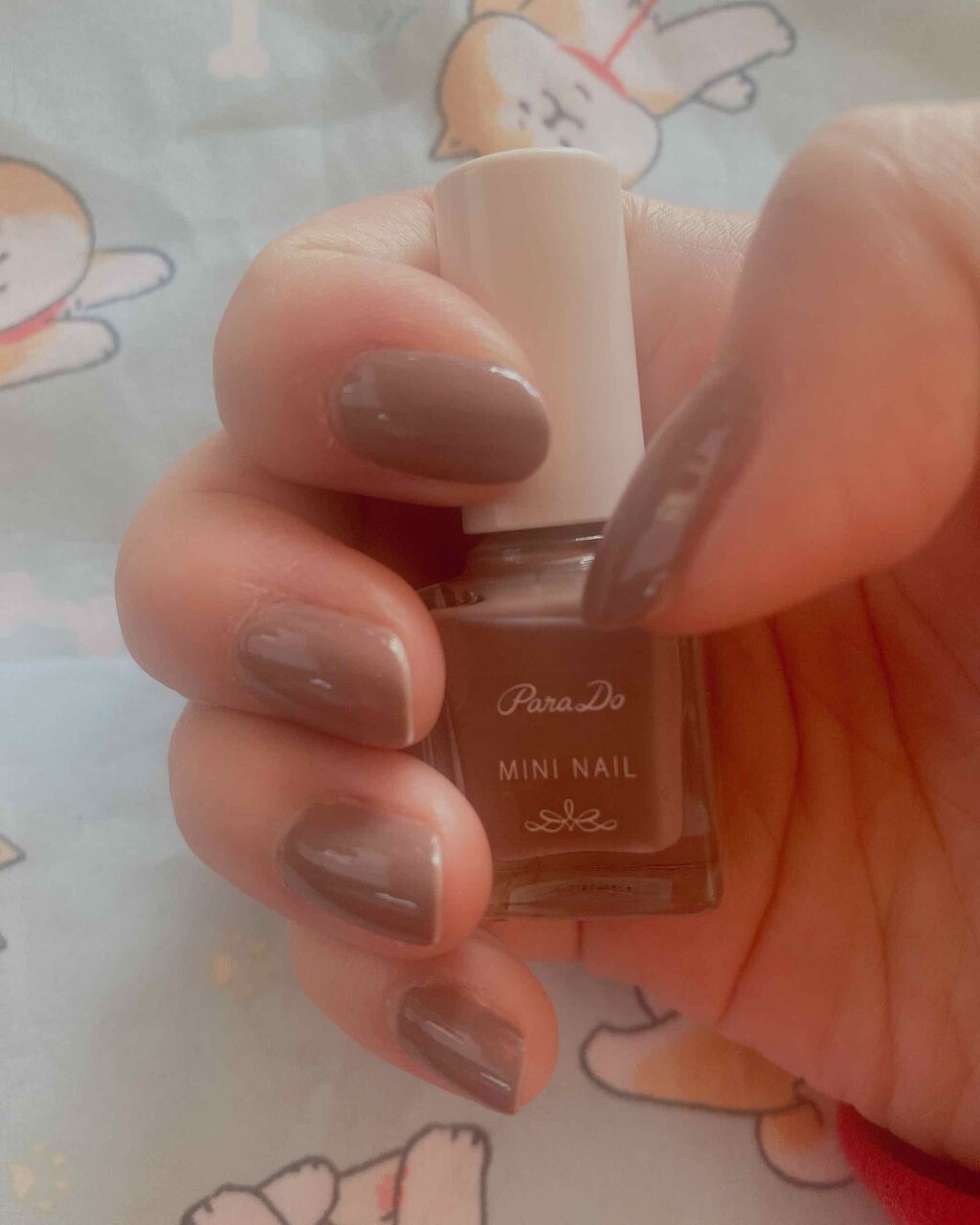 ミニネイル BR03 クラッシーキャラメル/パラドゥ/マニキュアを使ったクチコミ（1枚目）
